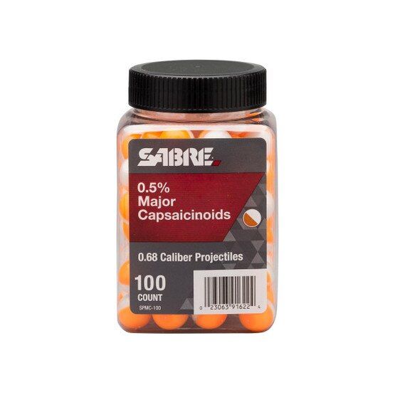 100 rounds of .5% MC .68 Cal projectiles.